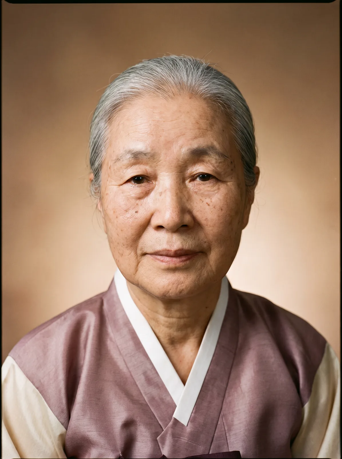 영정사진 복원 후 (예시)