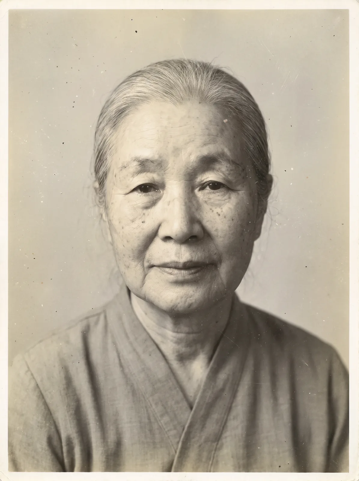 영정사진 복원 전 (예시)